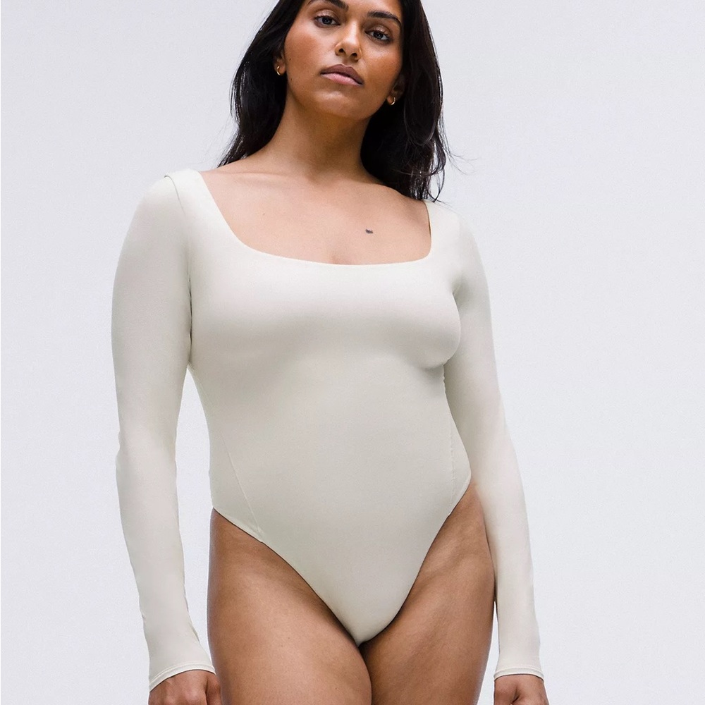 Lululemon Wundermost Ultra-Soft Nulu Square-Neck Long-Sleeve Bodysuit